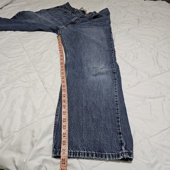 Levis 569 Loose Straight Mens Jeans 100% Cotton Lightweight Worn W32 L 30 - Picture 10 of 13